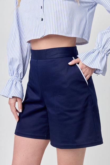BERMUDA AZUL MARINO PARA MUJER