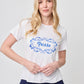T-SHIRT MANGA CORTA BLANCA PARA MUJER
