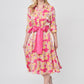 VESTIDO MIDI DE FLORES PARA FIESTA