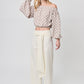BLUSA STRAPLESS MANGA LARGA BRAGA