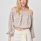 BLUSA STRAPLESS MANGA LARGA