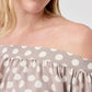 BLUSA STRAPLESS MANGA LARGA BRAGA