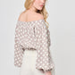 BLUSA STRAPLESS MANGA LARGA