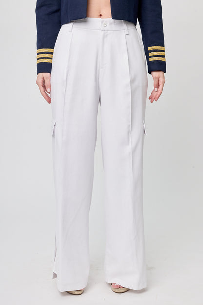 PANTALON CARGO BLANCO 