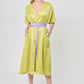 VESTIDO VERDE MIDI PARA MUJER