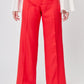 PANTALON ROJO DE VESTIR RELAJADO PARA MUJER