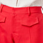 PANTALON ROJO DE VESTIR RELAJADO PARA MUJER LISBOA