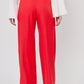 PANTALON ROJO DE VESTIR RELAJADO PARA MUJER LISBOA