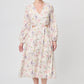 VESTIDO DE FLORES MIDI CASUAL PARA MUJER