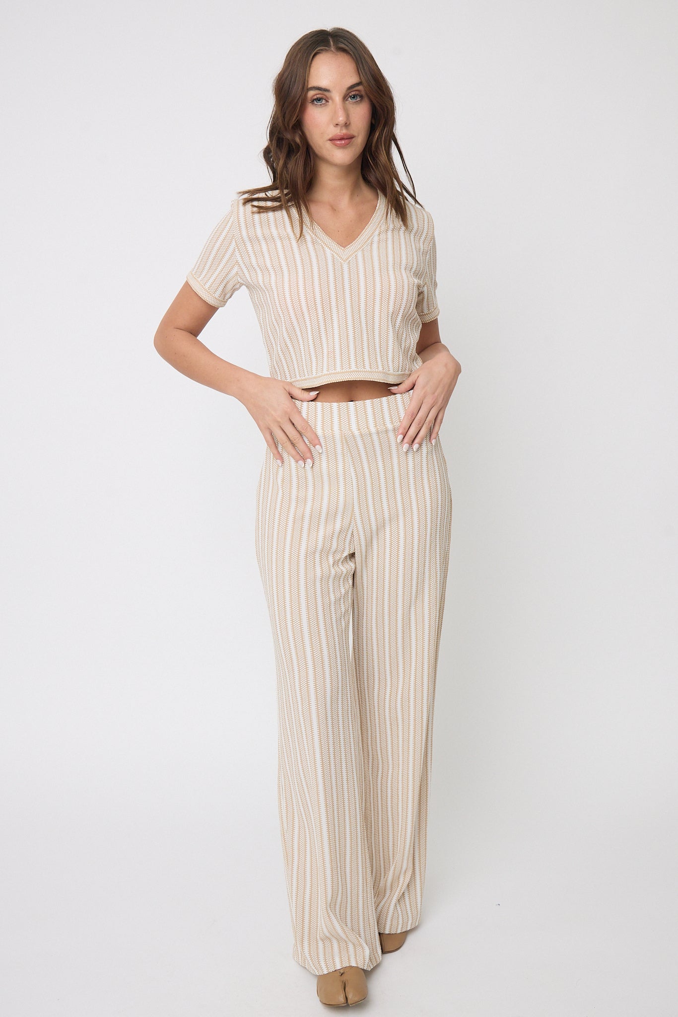 PANTALÓN DE MUJER A RAYAS 