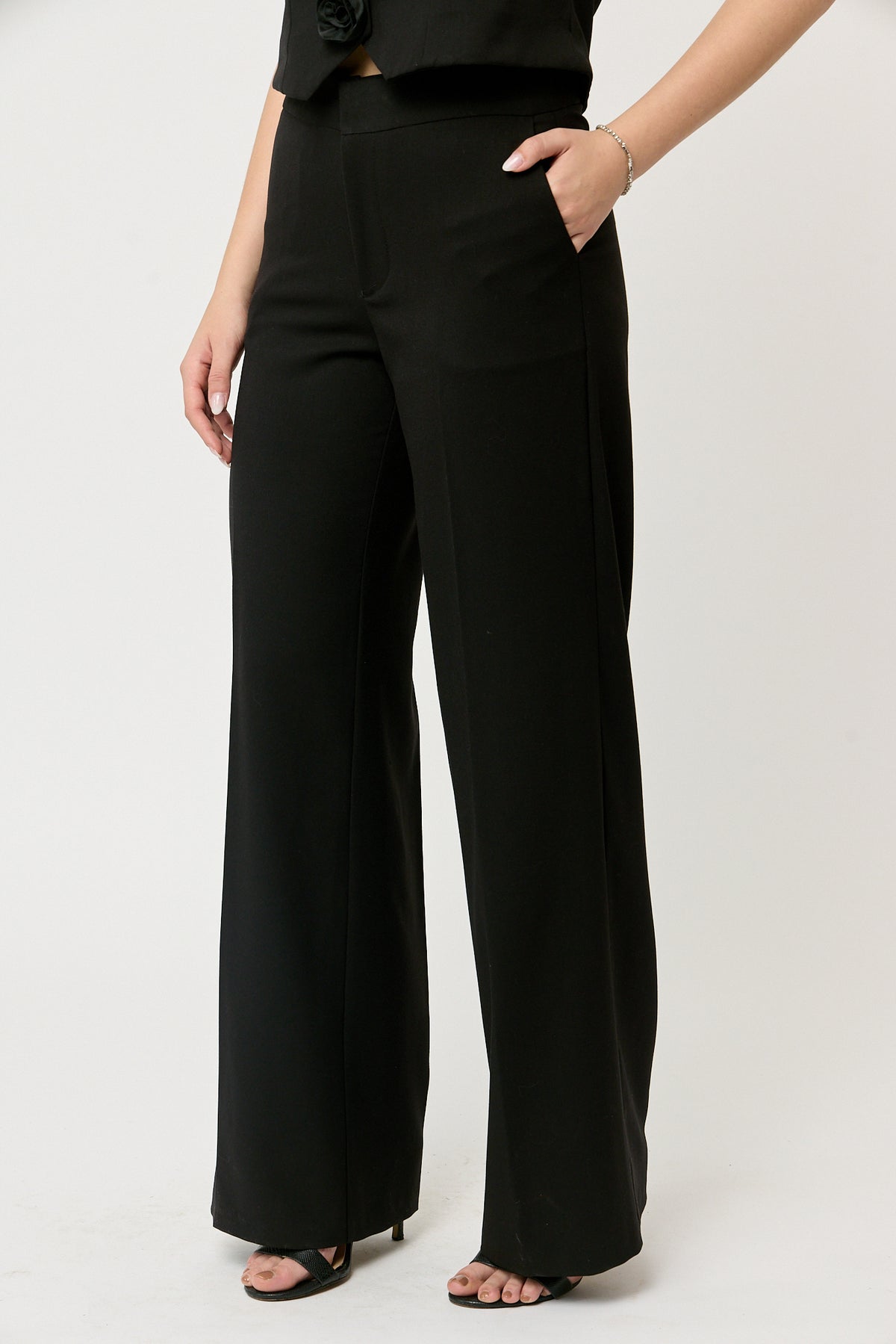 PANTALÓN DE MUJER CASUAL FORMAL NEGRO
