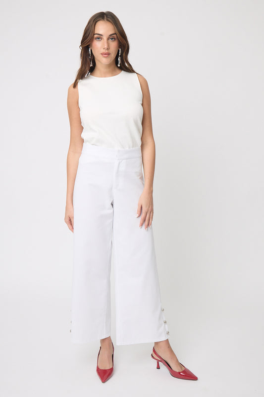 PANTALÓN DE MUJER DE GABARDINA