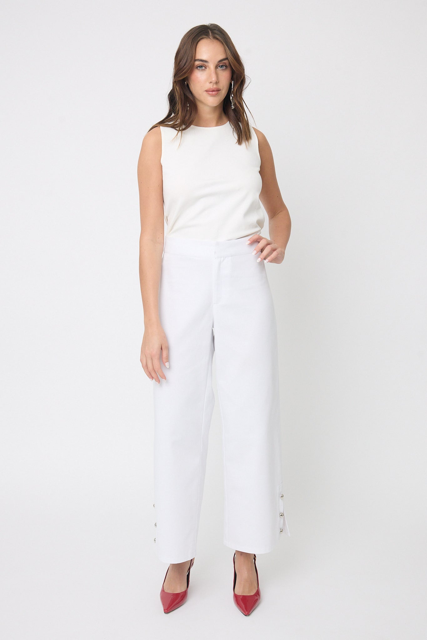 PANTALÓN BLANCO DE ALGODÓN