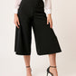 FALDA PANTALÓN STRETCH AMPLIA LARGO MIDI CON ABERTURAS LATERALES Y DETALLES EN ENCAJE MONTIJO
