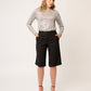 PANTALÓN CORTO STRETCH RECTO CON BOLSILLOS Y CIERRE FRONTAL SAINT GERMAIN