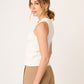 TOP BÁSICO AJUSTADO CON CUELLO REDONDO COLOR IVORY HAUSSMAN