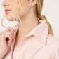 VESTIDO ROSA CON CUELLO CAMISERO Y BOTONES