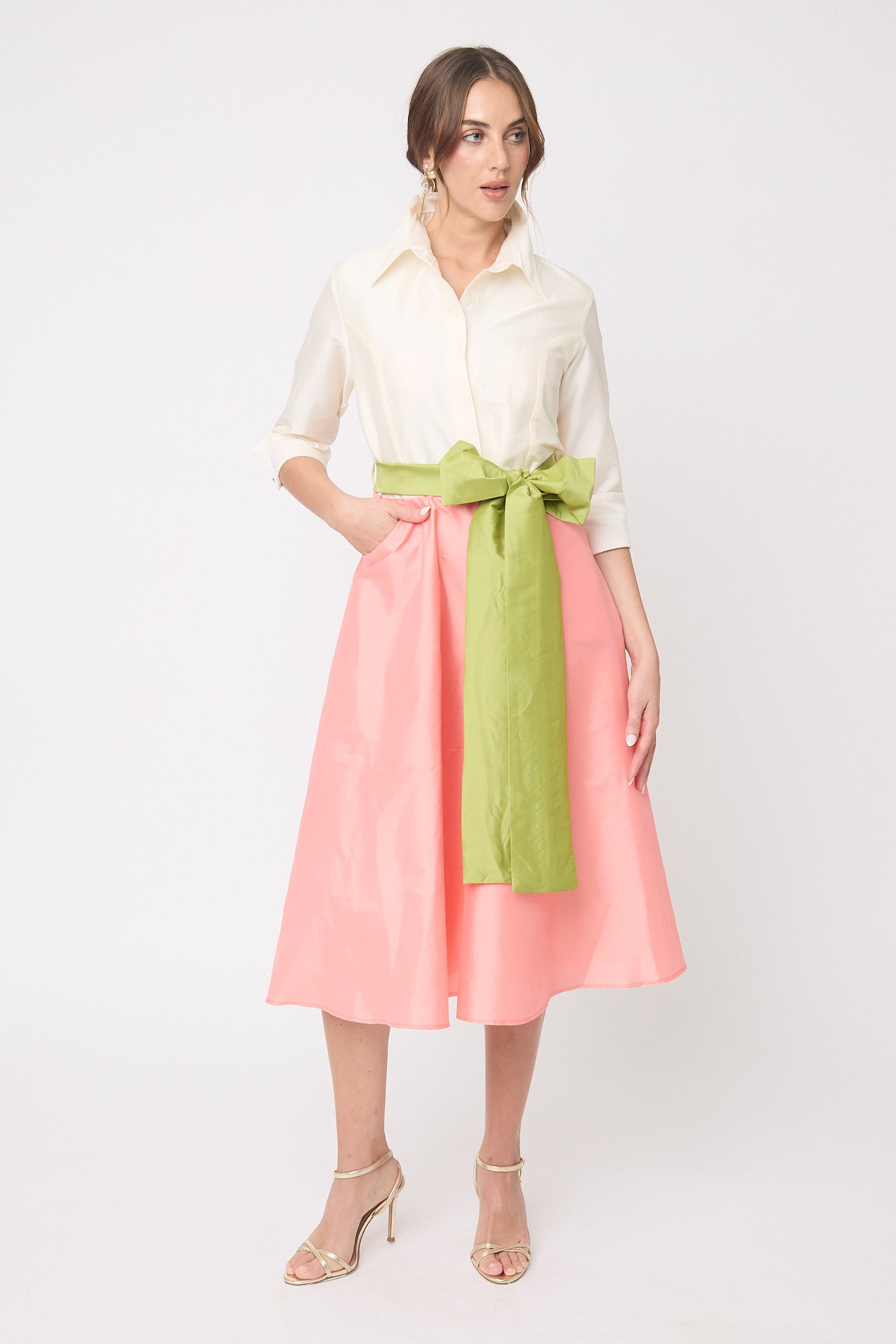 VESTIDO CAMISERO FORMAL DE FIESTA