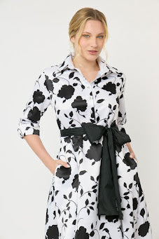 VESTIDO CAMISERO CASUAL FORMAL LARGO MIDI