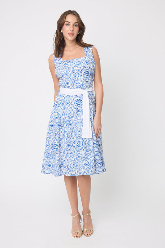 VESTIDO FORMAL ESTAMPADO