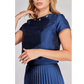 BLUSA MANGA CORTA FORMAL PARA MUJER
