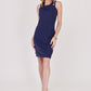 VESTIDO AZUL MARINO CORTO CASUAL PARA MUJER COSTA AZUL