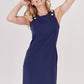 VESTIDO AZUL MARINO CORTO CASUAL PARA MUJER COSTA AZUL
