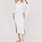 FALDA LARGA BLANCA CASUAL PARA MUJER SAINT-TROPEZ