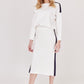 FALDA LARGA BLANCA CASUAL PARA MUJER