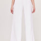 PANTALÓN DE VESTIR BLANCO WIDE LEG PARA MUJER MODELO SANTA MARGARITA