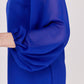 VESTIDO CORTO STRAPLESS MANGA LARGA ATHENAS