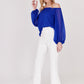BLUSA STRAPLESS CASUAL MANGA LARGA ATHENAS
