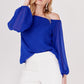 BLUSA STRAPLESS CASUAL MANGA LARGA ATHENAS