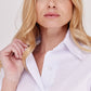 CAMISA BLANCA PARA MUJER MANGA 3/4 COSTA AZUL
