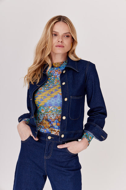 CHAQUETA DE MEZCLILLA PARA MUJER