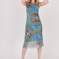 VESTIDO LARGO CASUAL ESTAMPADO PARA MUJER CASABLANCA