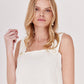 TOP DE TIRANTES BLANCO PARA MUJER SANTORINI