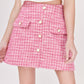 FALDA CASUAL ROSA MINI PARA MUJER MODELO SANTORINI