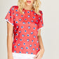 BLUSA MANGA CORTA FORMAL PARA MUJER