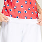 BLUSA MANGA CORTA FORMAL PARA MUJER MODELO GÓNDOLA