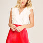 BLUSA BLANCA SIN MANGAS CASUAL PARA MUJER MODELO DA VINCI