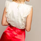 BLUSA BLANCA SIN MANGAS CASUAL PARA MUJER MODELO DA VINCI