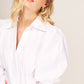 BLUSA CAMISERA BLANCA MANGA LARGA PARA MUJER MODELO MIGUEL ÁNGEL