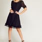 VESTIDO NEGRO CORTO FORMAL VENECIA