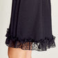 VESTIDO NEGRO CORTO FORMAL VENECIA