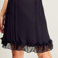 VESTIDO NEGRO CORTO FORMAL VENECIA