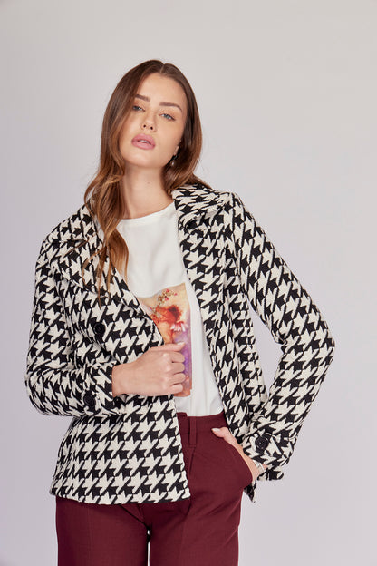 SACO ESTAMPADO FORMAL PARA MUJER
