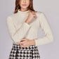 SUETER BLANCO CASUAL MANGA LARGA PARA MUJER MODELO TIZIANO