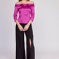 PANTALÓN ACAMPANADO DE VESTIR NEGRO PARA MUJER MODELO LACIO