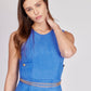 VESTIDO AZUL CASUAL PARA MUJER MODELO PORTA